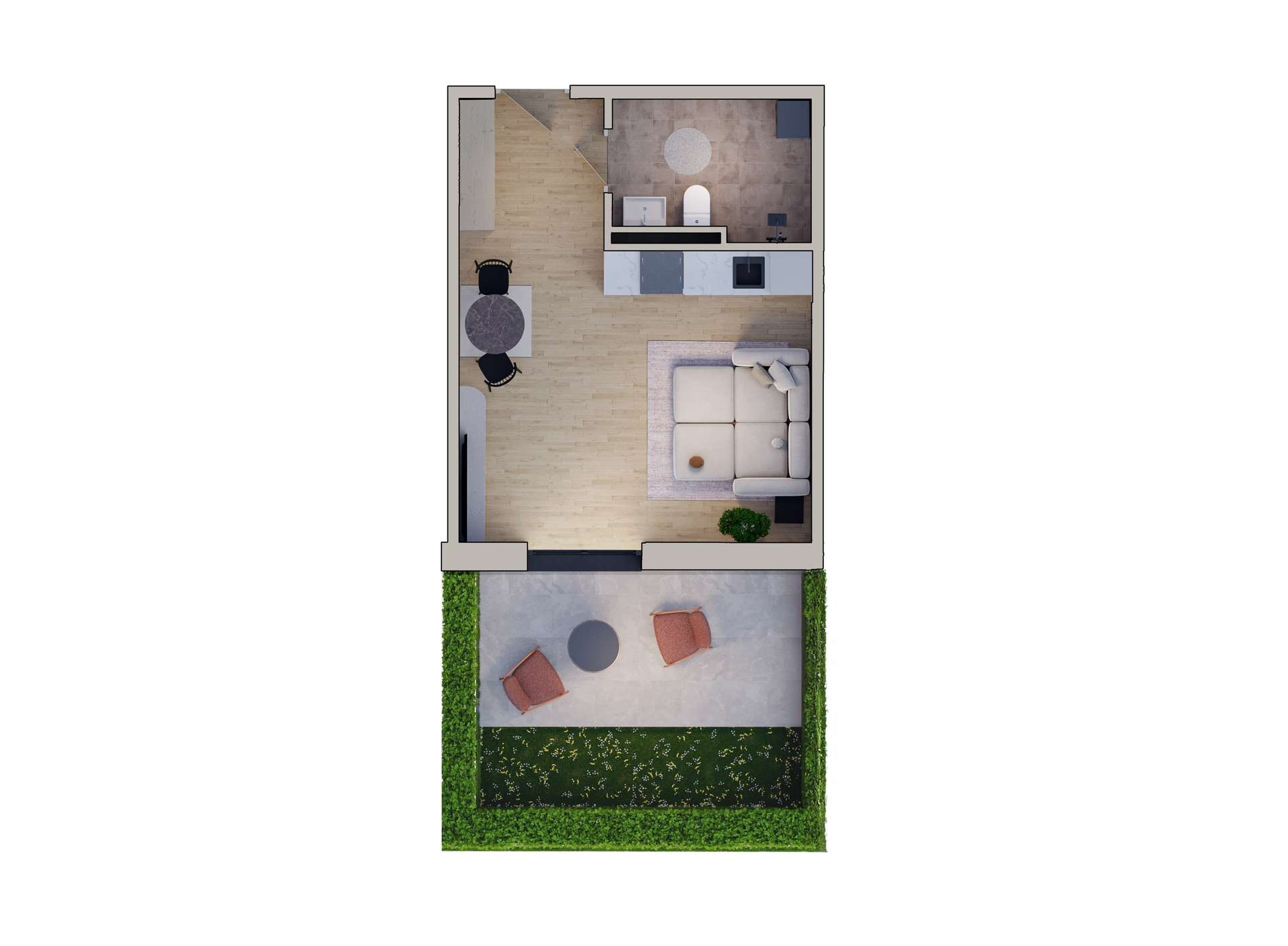 Grundriss Haus A-WE 02